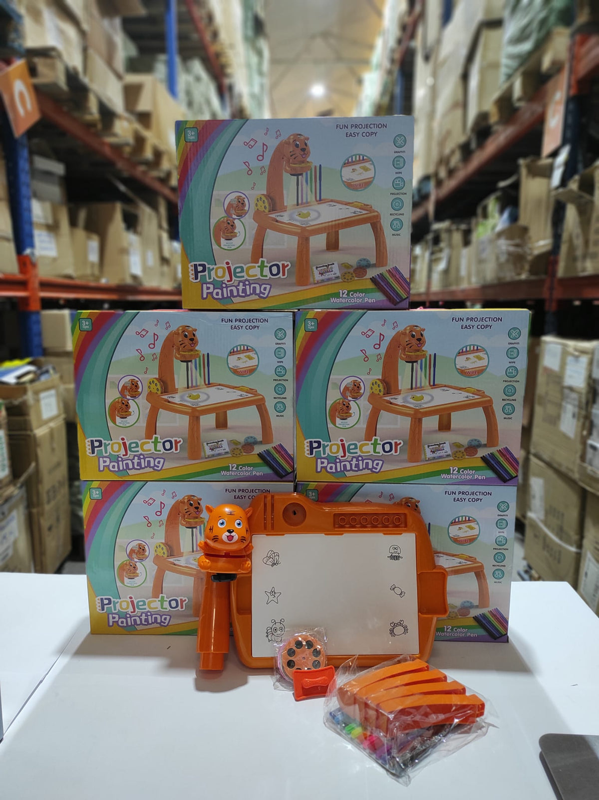 Escritorio de aprendizaje para niños tigre