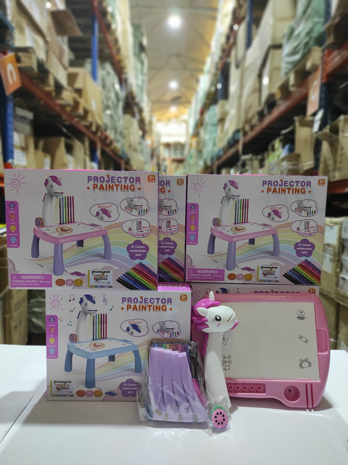 Escritorio de aprendizaje para niños unicornio