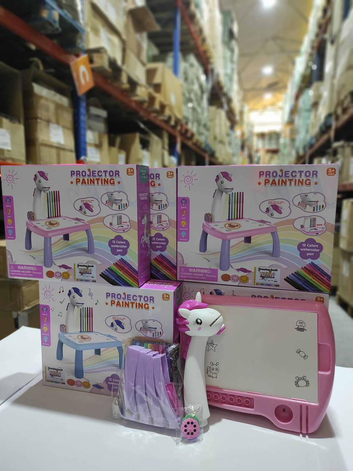 Escritorio de aprendizaje para niños unicornio