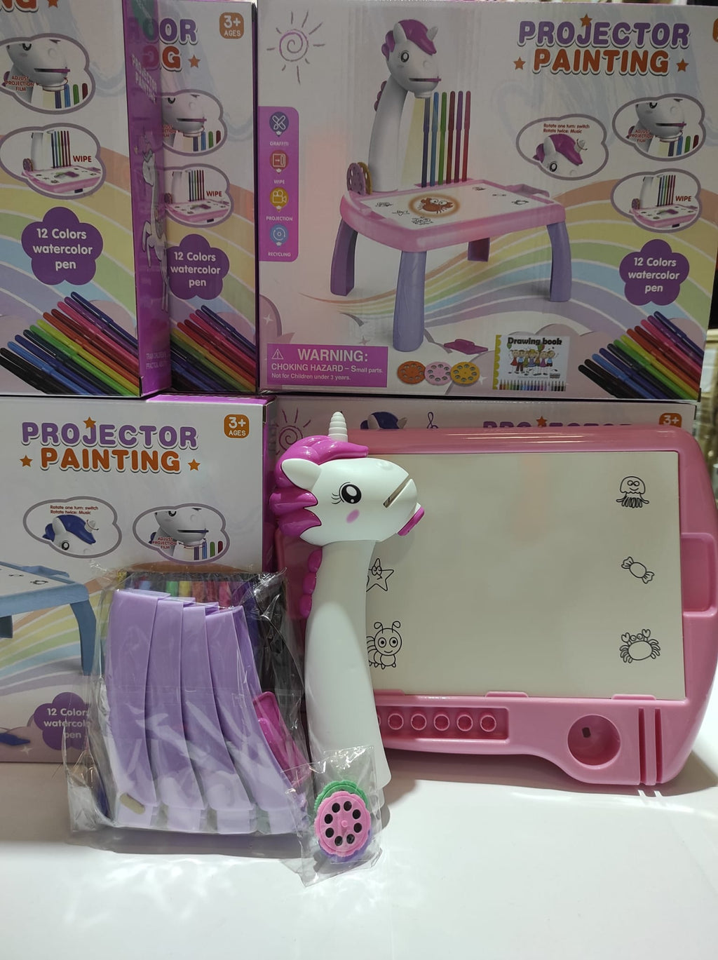 Escritorio de aprendizaje para niños unicornio