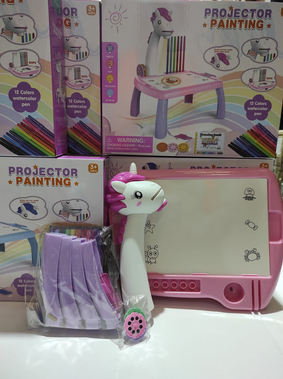 Escritorio de aprendizaje para niños unicornio