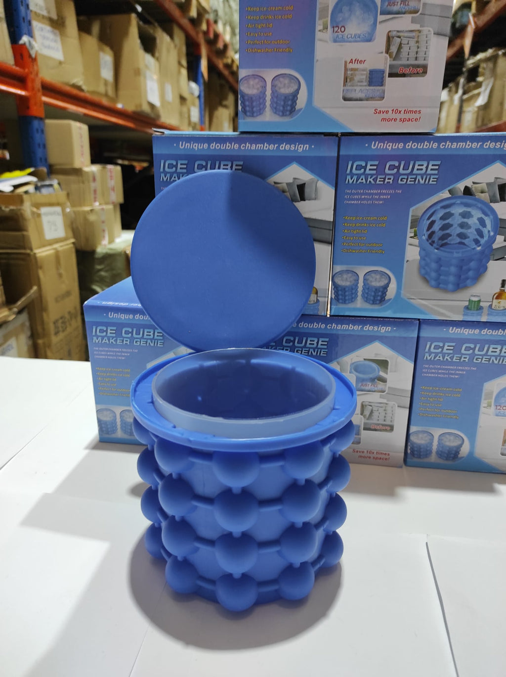 Molde de silicona para hacer cubitos de hielo