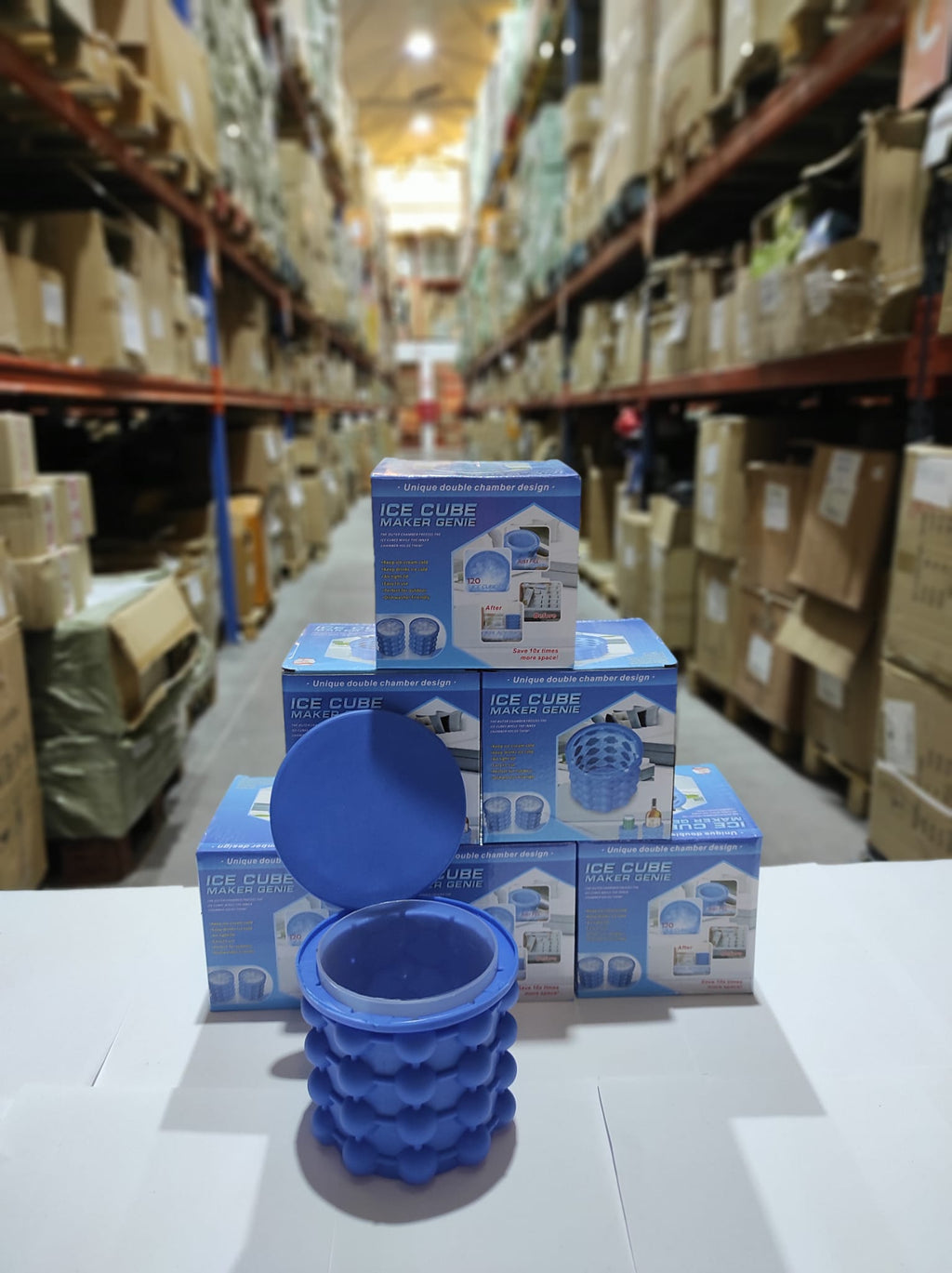 Molde de silicona para hacer cubitos de hielo