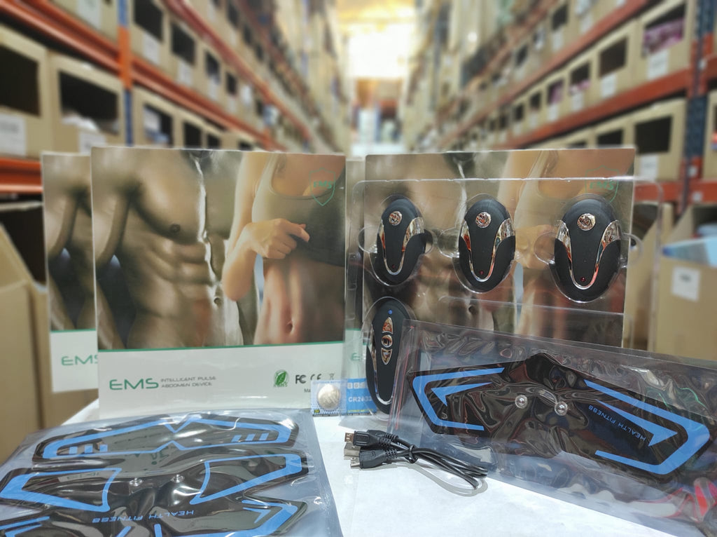 Estimulador muscular para entrenamiento de abdominales