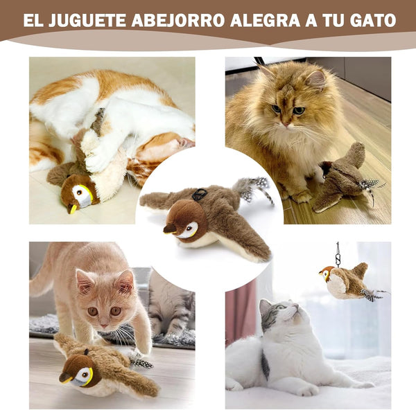 Juguete para gatos pajaro volador