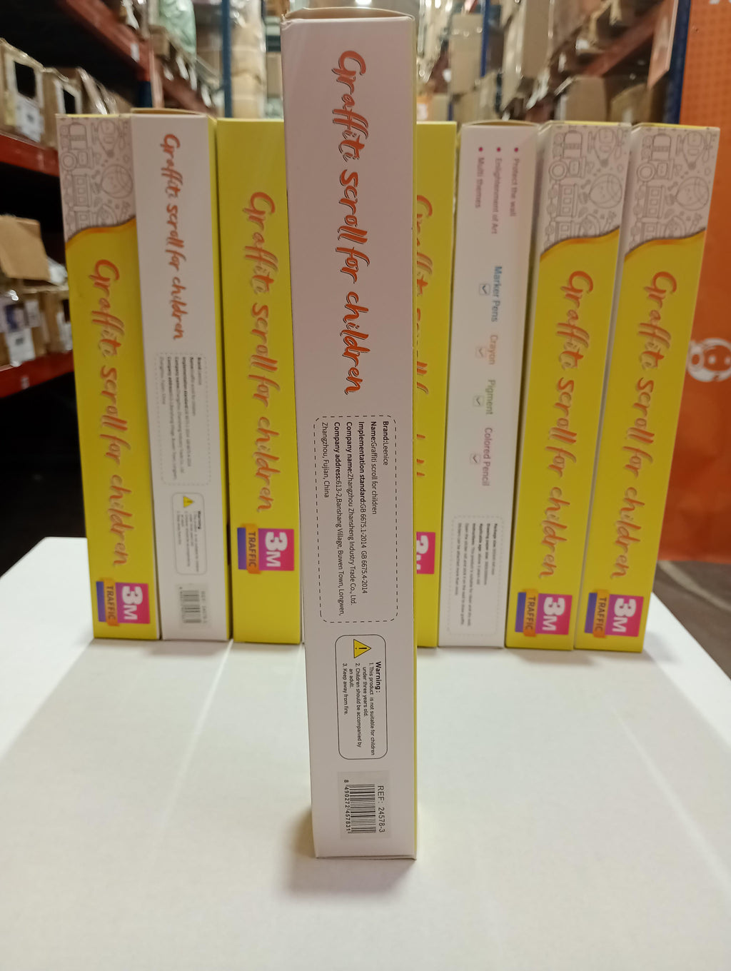 Pack de 2 rollos de dibujo para niños