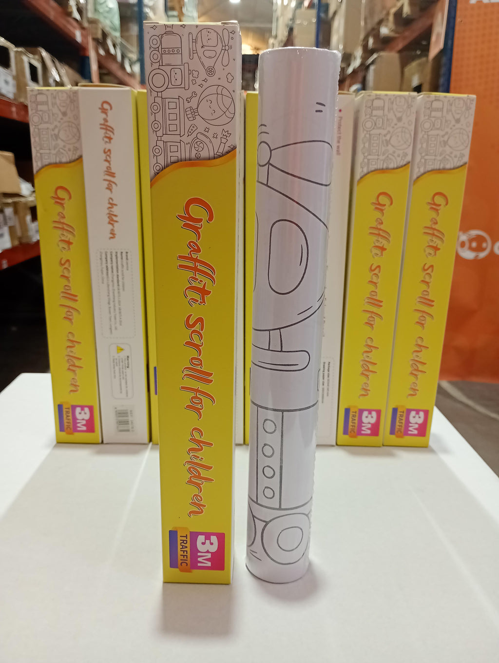 Pack de 2 rollos de dibujo para niños