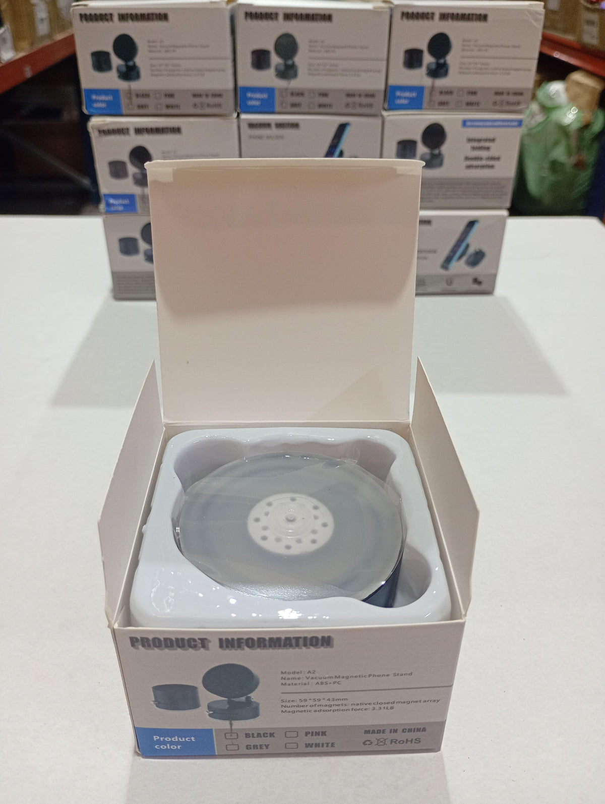 Soporte de teléfono con ventosa giratoria de 360°