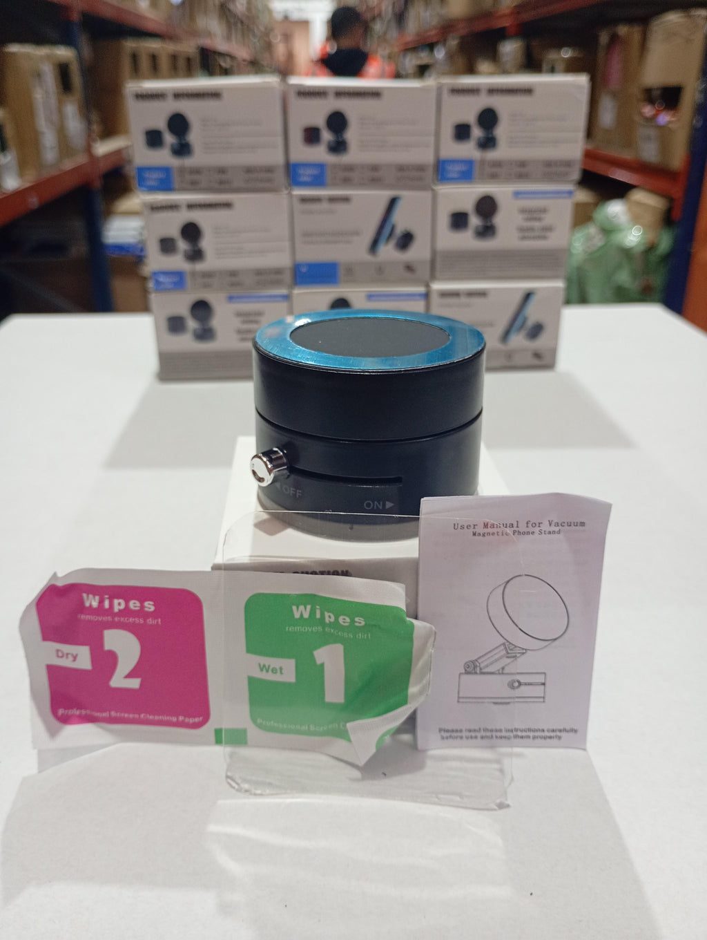 Soporte de teléfono con ventosa giratoria de 360°