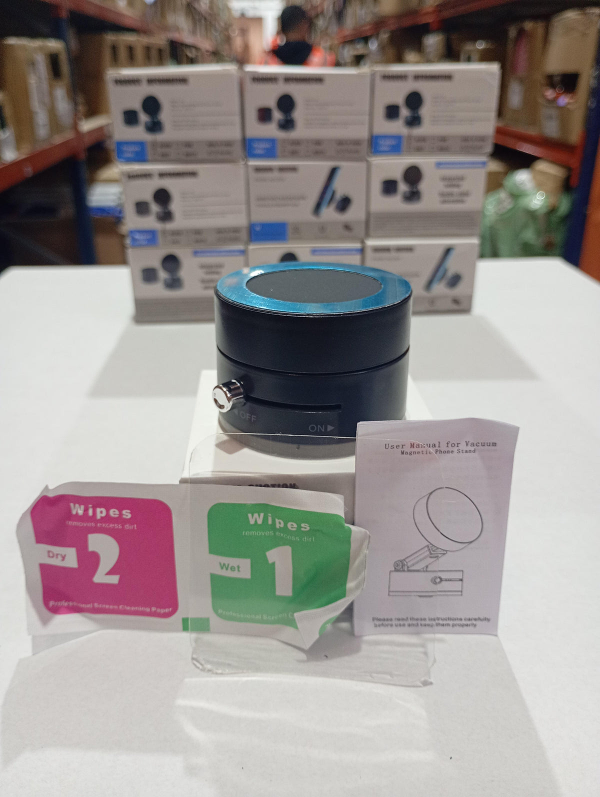 Soporte de teléfono con ventosa giratoria de 360°
