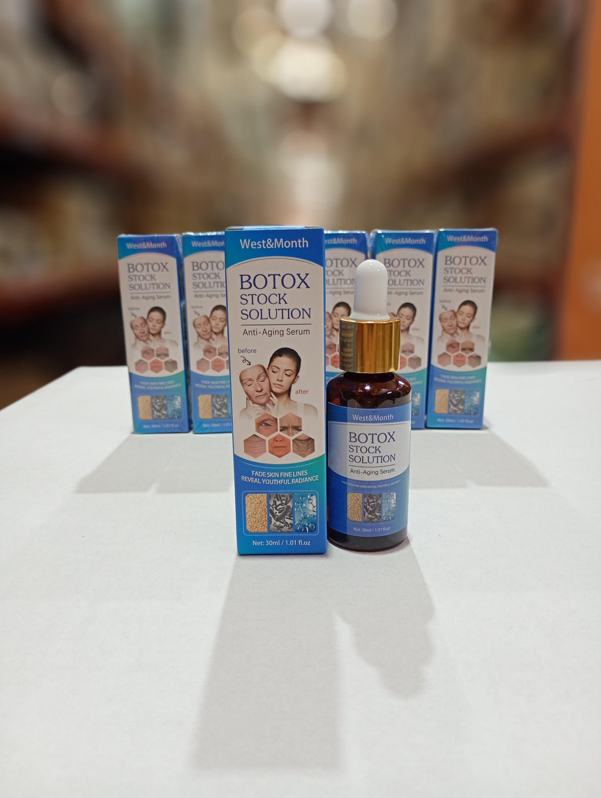 Suero antienvejecimiento con solución concentrada tipo bótox