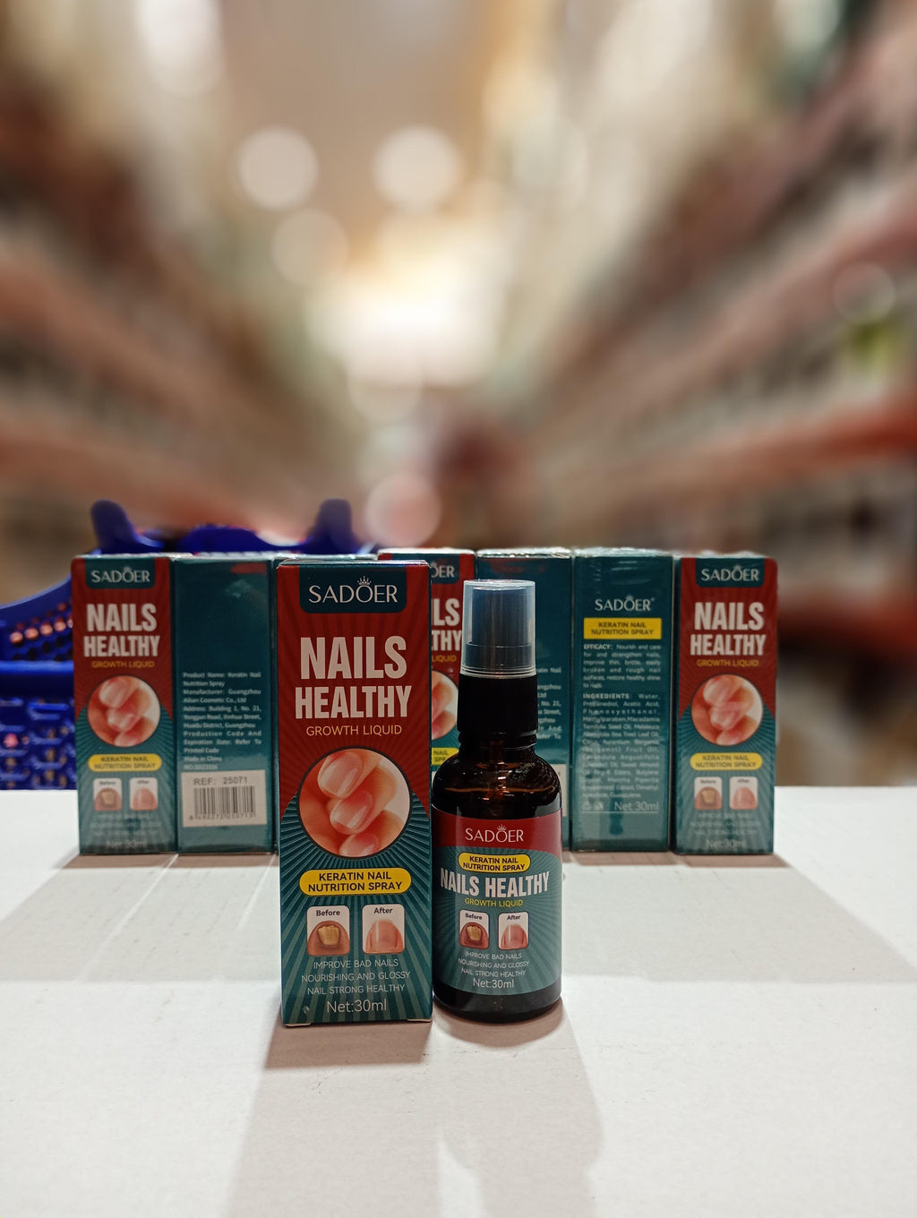 Spray de nutrición con queratina para uñas