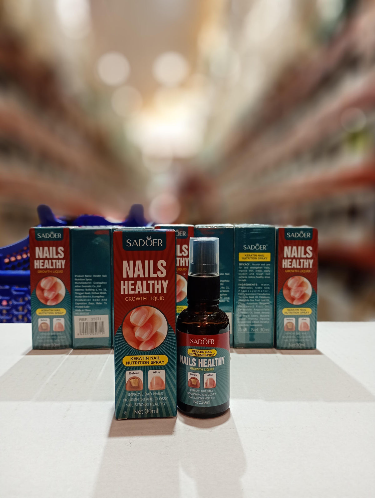 Spray de nutrición con queratina para uñas