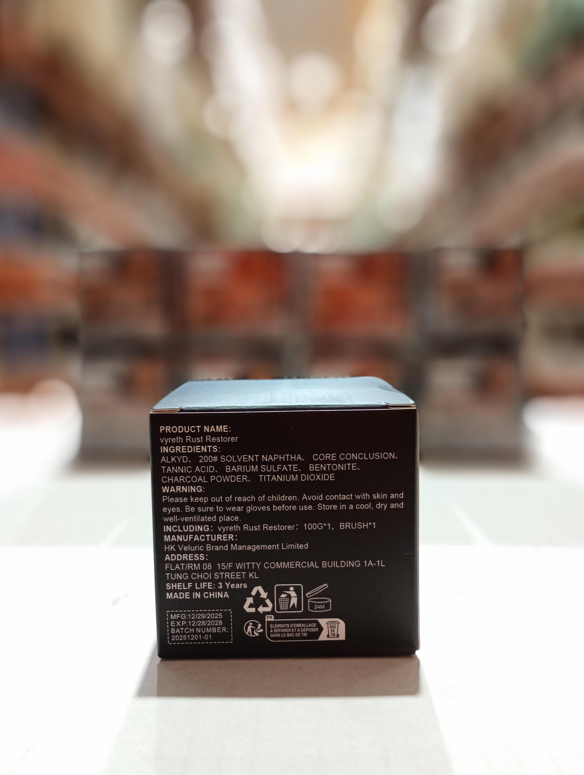 Restaurador de óxido color gris 100g
