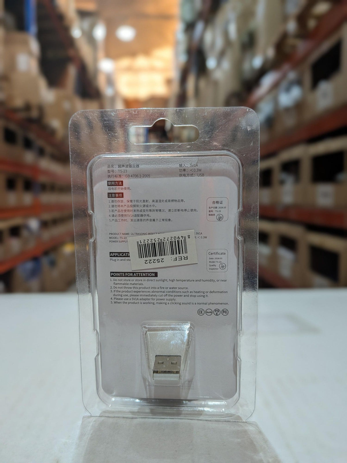 Repelente ultrasónico con luz led